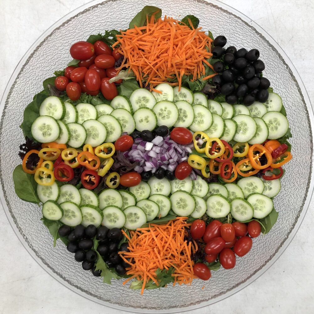 Catered garden salad
