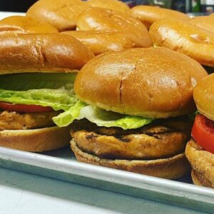 Salmon Burger Lunch